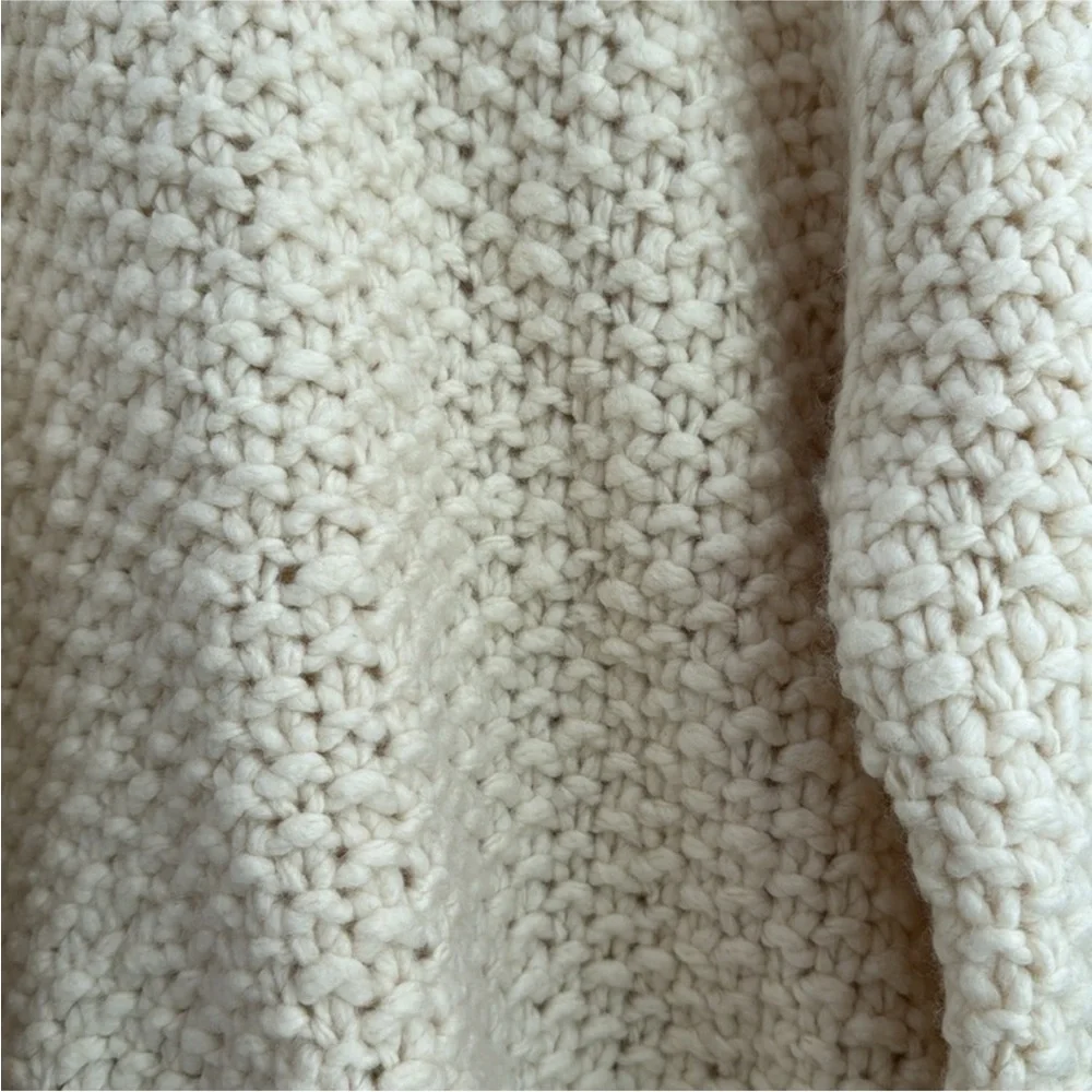 NWT J. Crew 100% Wool Handknit Fisherman Sweater - Picture 8 of 13